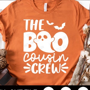 The Boo Cousin Crew Svg, Halloween Svg, Ghost Svg, Traje de Halloween, Spooky Svg, Camisa de Halloween Svg, Halloween engraçado, Arquivos Svg para Cricut