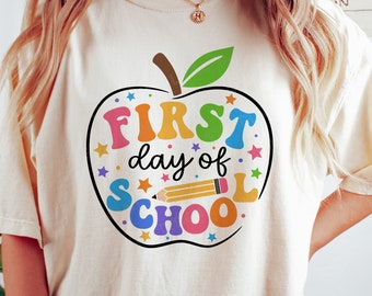 First day of school SVG, Back To School Svg, 1st day of school Svg, Retro School Teacher Shirt, Svg Files For Cricut