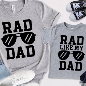 Rad Dad SVG, Rad Like My Dad Svg, Lustige Vatertag Svg, Papa Zitate Svg, passendes Shirt, Geschenke für Papa, Png, Svg Dateien für Cricut