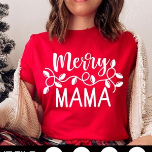 Frohe Mama Svg, Weihnachten Mama Svg, Mama Weihnachtsshirt, Weihnachtslichter, Familie Weihnachtsshirt, Weihnachten Zitat, Svg Dateien für Cricut