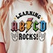 ABCD Learning Rocks SVG PNG, Back to School Svg, Teacher Appreciation ...