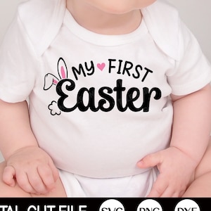Mein erstes Ostersvg, Ostern SVG, Osterhase Svg, Mein 1. Ostersvg, Kinder Ostergeschenk, Baby Junge, Mädchen Ostershirt, Svg Dateien für Cricut