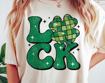 Retro St Patricks Day SVG PNG, Disco Luck SVG, Shamrock Png, Clover Png, Retro St Patricks Shirt, Svg Files For Cricut