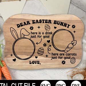 Caro vassoio coniglietto pasquale Svg, Pasqua Svg, Carrot Plate Svg, Easter Bunny Tray Svg, Easter Plate, File Svg per Cricut