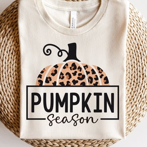 Pumpkin Season SVG, Autumn Svg, Leopard Print, Pumpkins Png, Fall Decor, Thanksgiving Quote, Funny Fall Shirt, Png, Svg Files For Cricut