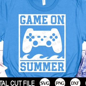 Sommer Videospiel SVG, Sommer Zitat Svg, Spiel auf Sommer Svg, Strand Svg, Jungs Sommer Urlaub Shirt, Png, Svg Dateien für Cricut