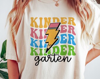 Kindergarten SVG PNG, Back To School Svg, Kindergarten Teacher Svg, First Day of School Shirt, Svg Files For Cricut