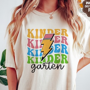 Kindergarten SVG PNG, Back To School Svg, Kindergarten Teacher Svg, First Day of School Shirt, Svg Files For Cricut