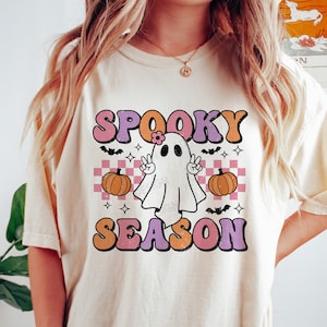Halloween SVG PNG, Spooky Season SVG, Retro Gespenst Png, Mädchen Halloween Shirt, SVG-Dateien für Cricut