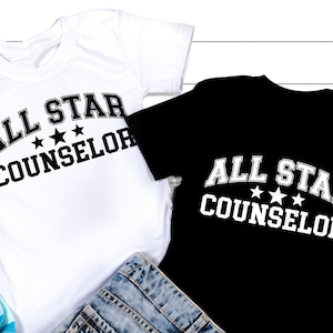 スクールカウンセラー SVG、オールスターカウンセラー SVG、新学期 SVG、カウンセラーギフト、カウンセラーシャツ、Png、Cricut 用 SVG ファイル