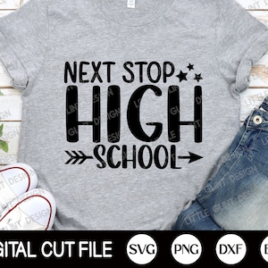 nächster Halt High School Shirt, High School Schüler Shirt, letzter Tag der Schule etc