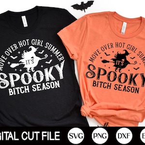 Déplacez-vous sur Hot Girl Summer It’s Spooky Bitch Season SVG, Halloween Svg, vintage Halloween Shirt, Svg Files For Cricut