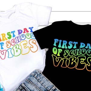 First Day Of School Vibes SVG, Back to School Svg, 1st Day of School Quote, First Day Teacher or Student Shirt, Png, Svg Files For Cricut