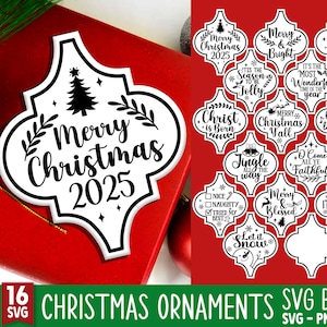 Arabesque Christmas Ornament SVG Bundle, Christmas 2025 Svg, Arabesque Ornament, Christmas Set Svg, Funny Christmas, Svg Files for Cricut