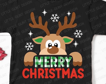 God Jul Svg, Ren SVG, Jul Svg, Renpojke Svg, Barn Jul Svg, Julpojketröja, Svg-filer för Cricut