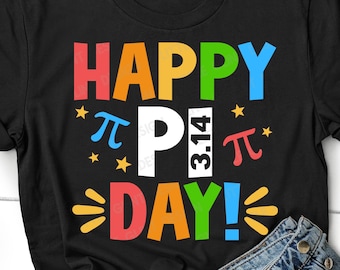 Happy Pi Day SVG, Pi Day Shirt, Pi Day Gifts, Math Teachers Svg, Elementary Teacher Shirt, Png, Svg Files For Cricut, Silhouette
