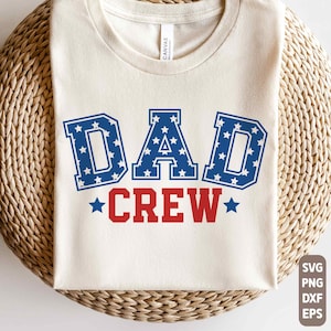 American Dad Crew SVG, American Dad Png, Svg rétro 4 juillet, Svg patriotique, 4 juillet, chemise papa américain, fichiers Svg pour Cricut