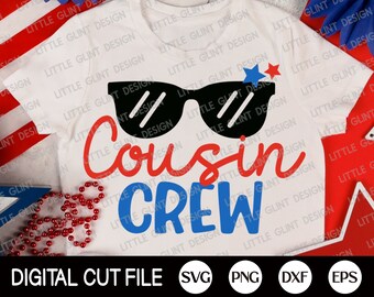 4th of July Svg, America Cousin Crew Svg, Memorial day Svg, Independence day, Fourth of July, American Flag Shirt, Svg Files For Cricut