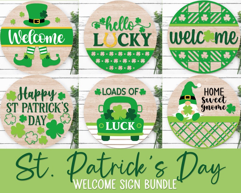 st patricks day welcome signs