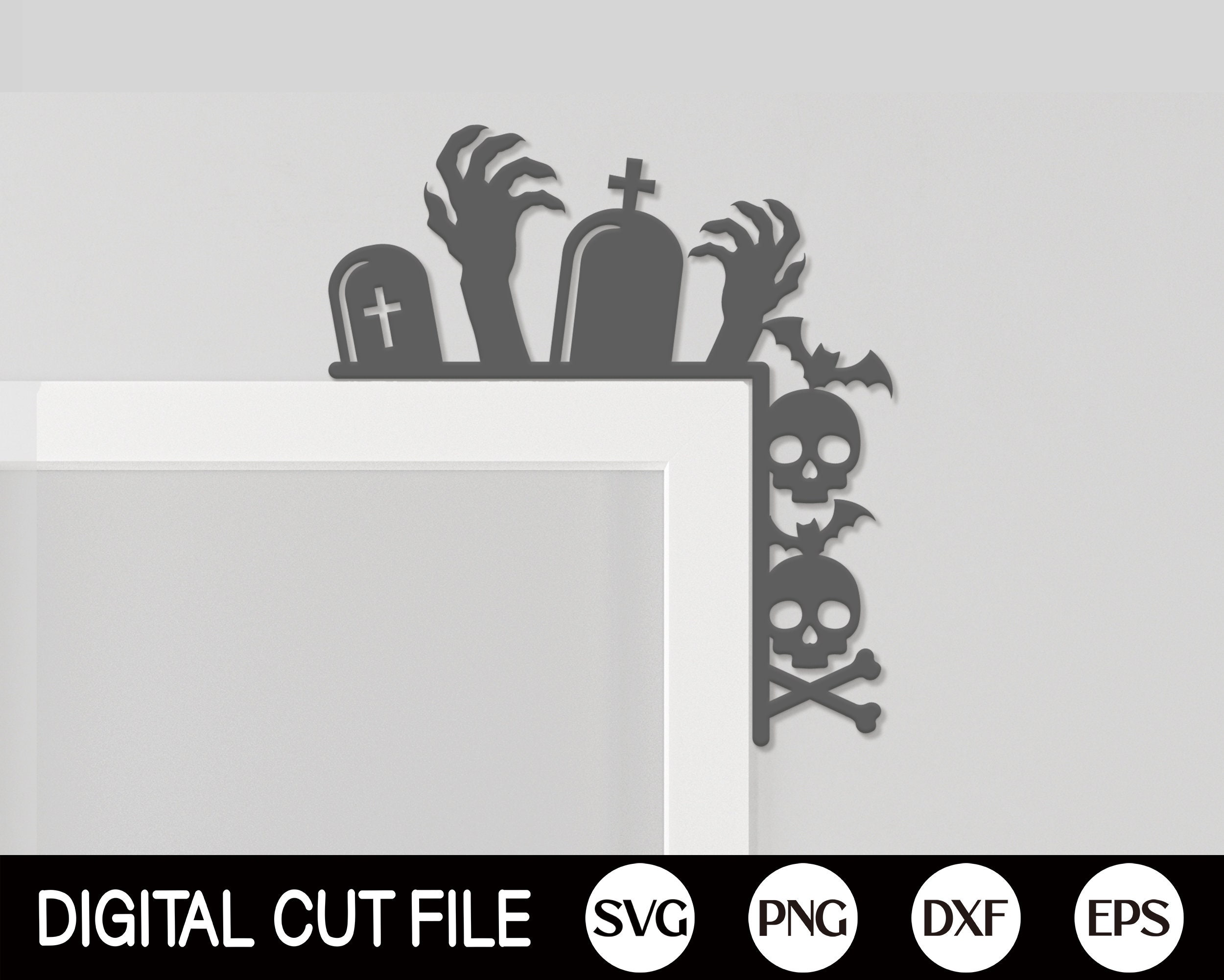Halloween Door Trim Bundle, Halloween Svg, Door Corner Svg, Spider Web ...