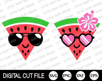 Watermelon Svg, Summer Svg, Watermelon Clip Art, Watermelon Svg, One in a Melon Svg, Boy and Girl Summer Shirt Design, Svg Files For Cricut
