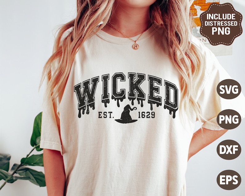 Wicked SVG, Halloween Varsity Svg, Witch Svg, Hocus Pocus Png ...