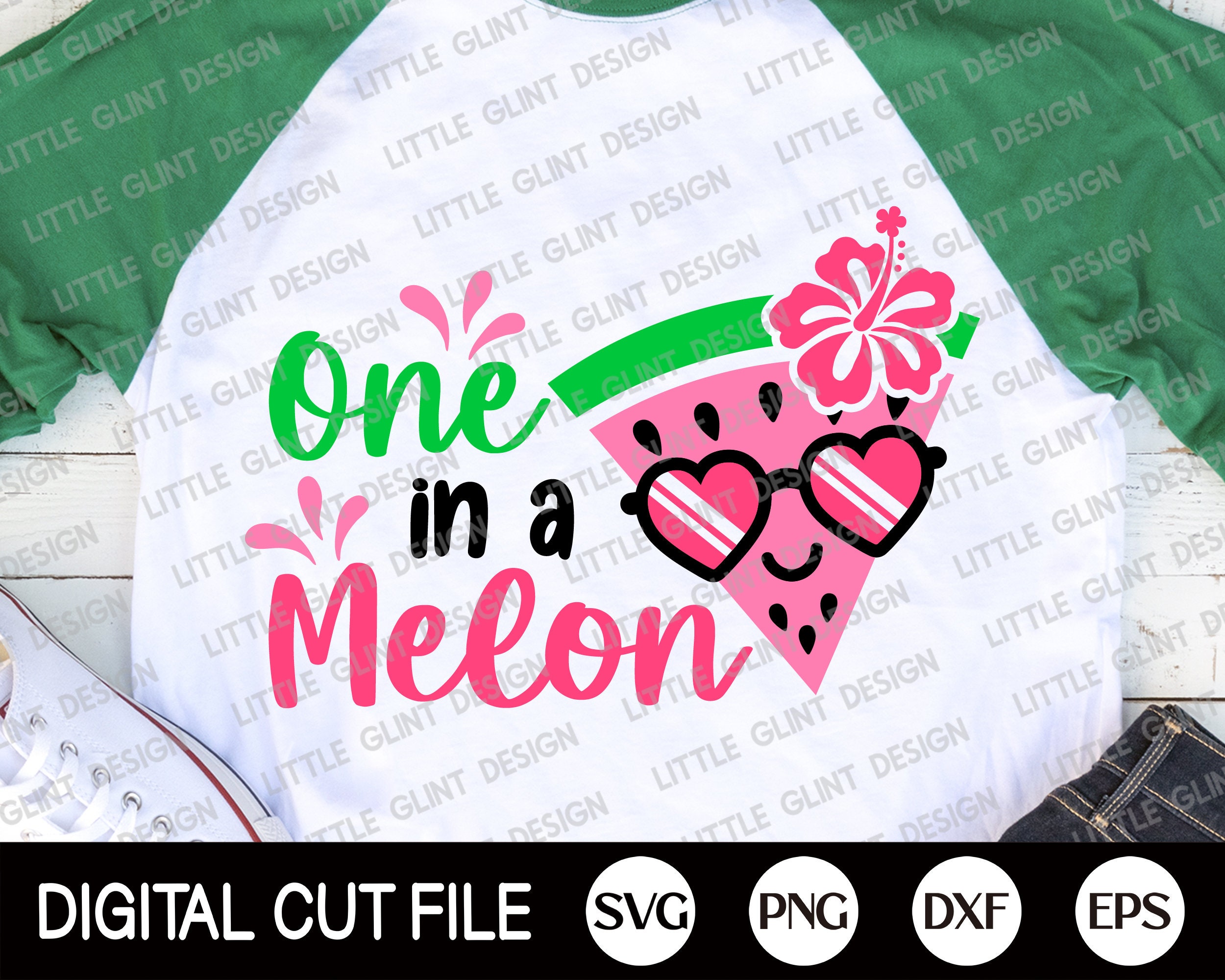 One in a Melon Svg, Summer Svg, Beach Cut Files, Watermelon Svg ...