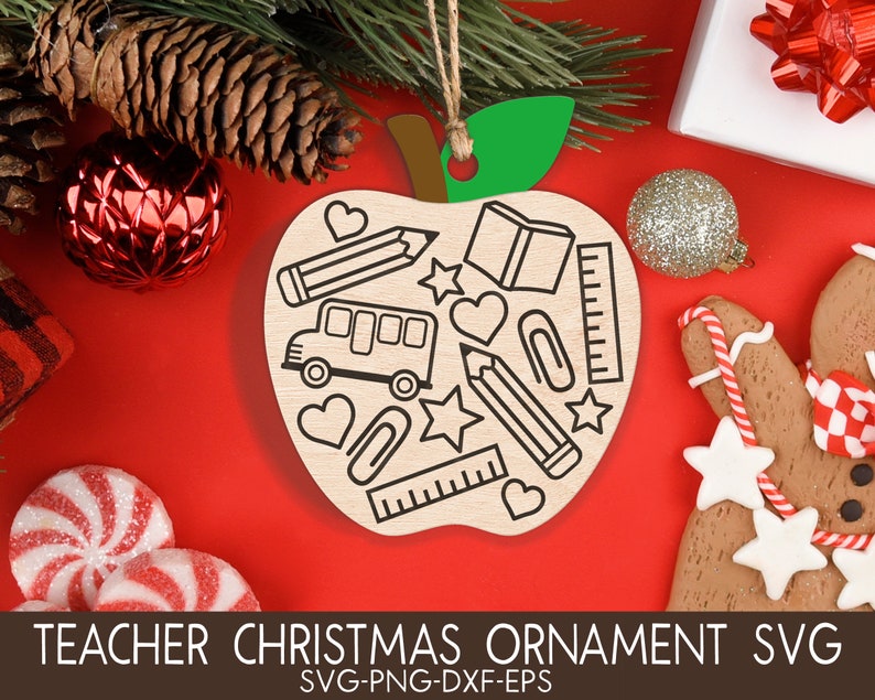 Funny Teacher Christmas Ornaments SVG Christmas 2022 Svg Etsy