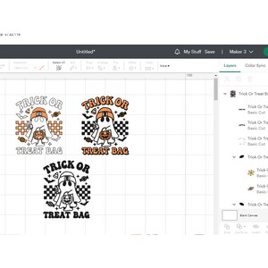Trick or Treat Bag SVG, Kids Halloween Svg, Retro Ghost Png, Bag of ...