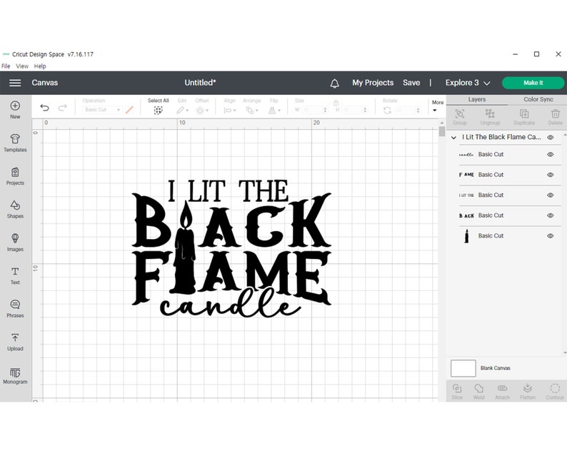 I Lit the Black Flame Candle SVG Halloween Svg Halloween Etsy