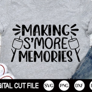 S’more Basket Svg, Camping Svg, Smores Station Shirt, Summer Svg, Making Smore Memories, Kids Shirt, Camping Png, Dxf, Svg Files For Cricut