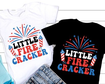 Kleiner Feuerwerkskörper SVG PNG, 4th of July SVG, patriotische SVG, Unabhängigkeitstag Png, Retro American Girl Shirt, SVG-Dateien für Cricut