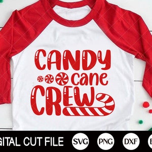 Joyeux Noël SVG, Svg Noël, canne en bonbon équipage SVG, Svg canne en bonbon, chemise de Noël, bonbons Png, DXF, fichiers Svg pour Cricut, Silhouette