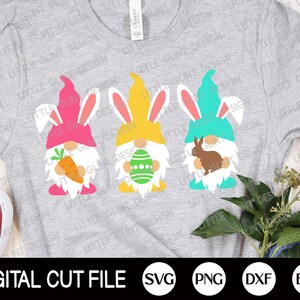 Easter Svg, Easter Gnome Svg, Bunny Gnome, Gnome Svg, Happy Easter Bunny Svg, Rabbit Gnome, Christian Svg, Svg Files For Cricut, Silhouette