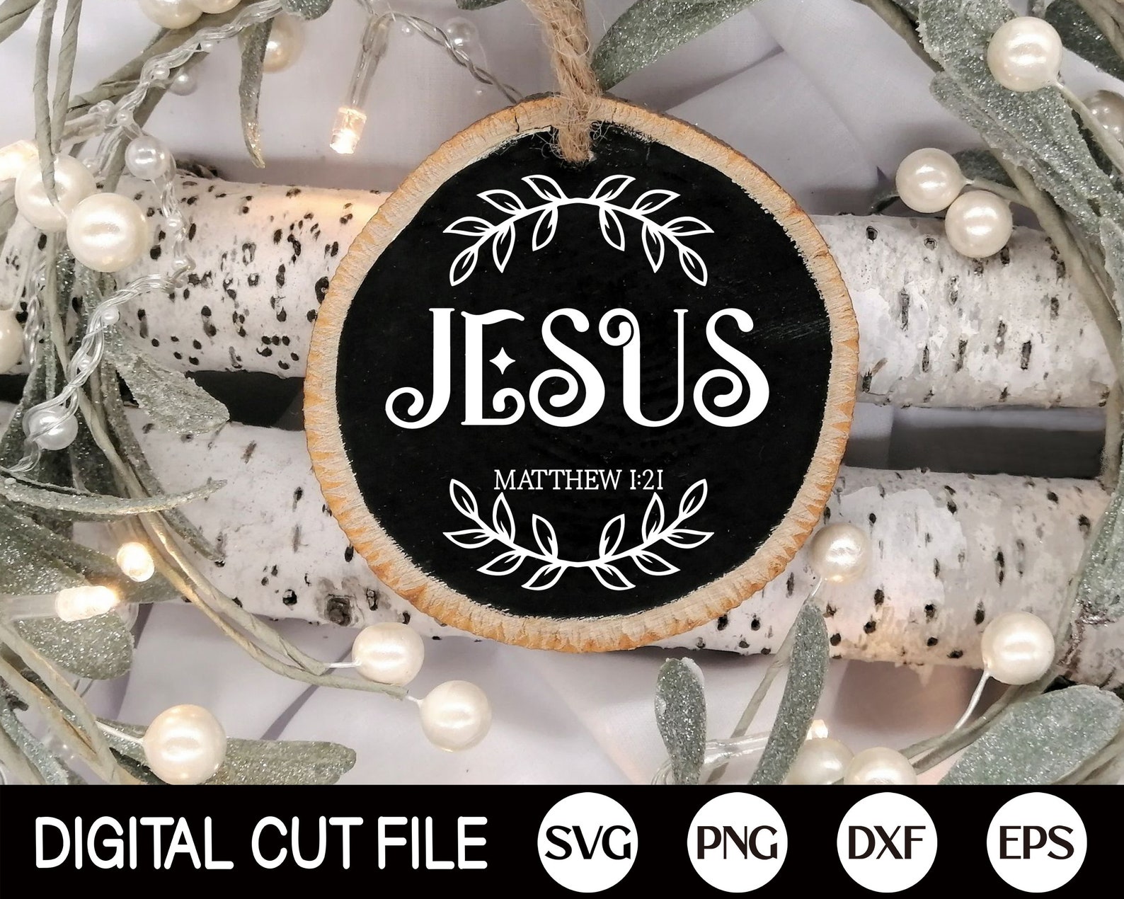 Names of Jesus Christmas Ornament SVG Bundle, Religious Christmas ...