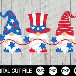 Gnome Holding the Stars Svg, 4 juillet Gnome Svg, American Flag Svg, Independence day, Memorial Day, Gnome Shirt, Svg Files For Cricut