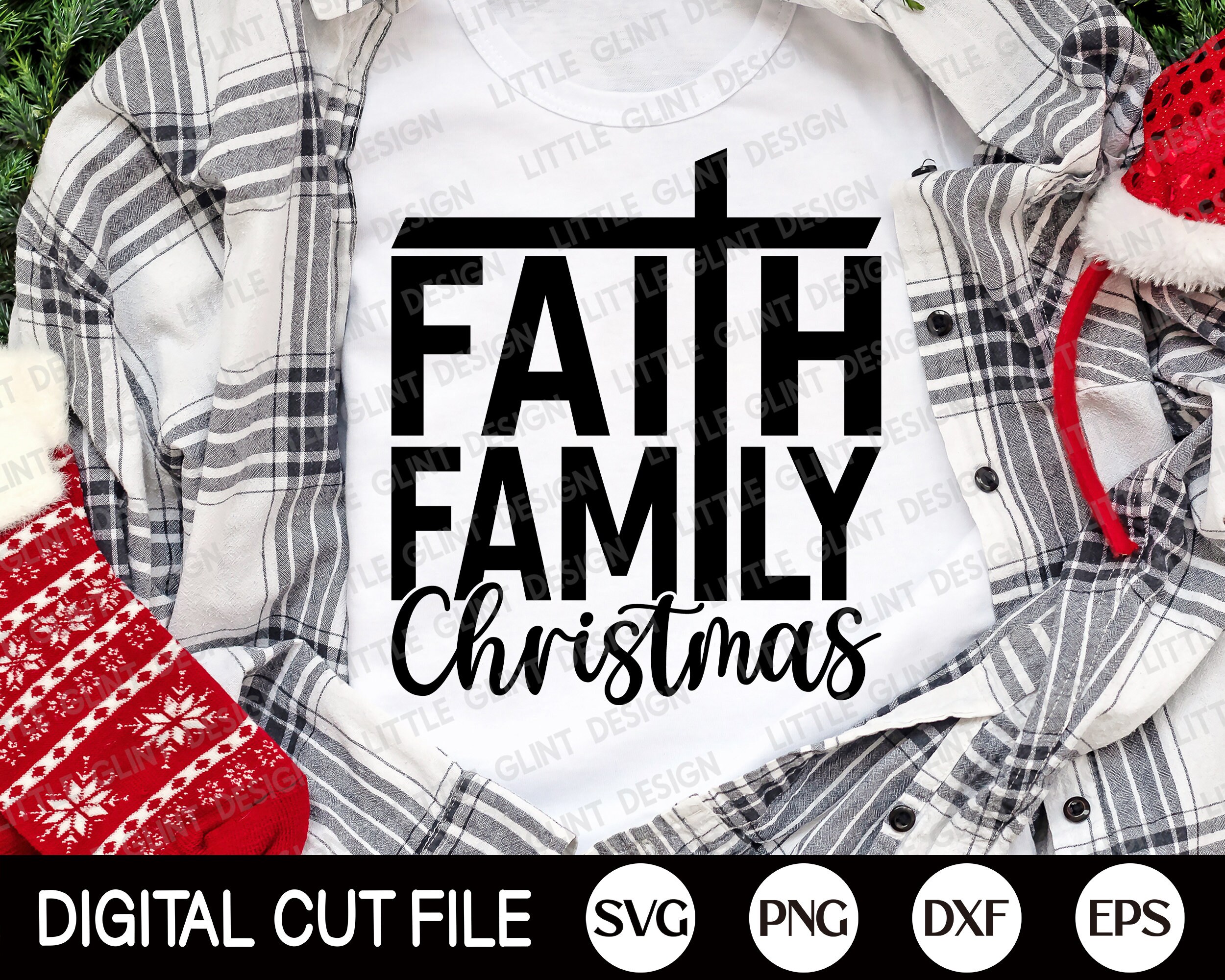 Faith Family Christmas SVG Christmas SVG Christian Svg Etsy