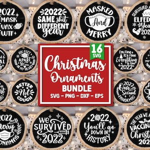 Christmas Ornament SVG Bundle, Christmas Svg, Ornament Svg, Ornament, Funny Ornament Cut File, Svg Files for Cricut