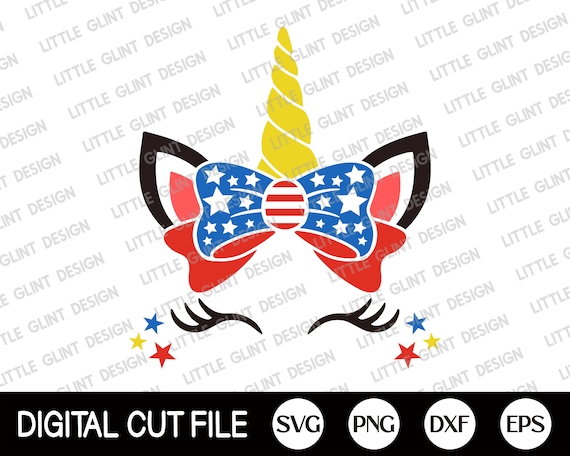 4th of July Unicorn Svg, Independence day, Memorial day, Patriotic Svg, American Girl Shirt, American Flag, Dxf, Png, Svg Files For Cricut