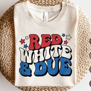 Red White Due SVG, 4 juli Svg, Patriottische Svg, Independence Day Png, Retro American Boy Shirt, Svg-bestanden voor Cricut