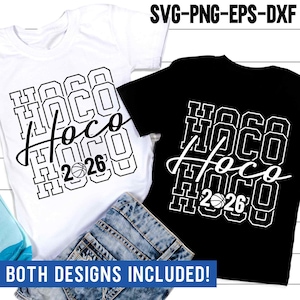 Hoco 2026 SVG, camiseta de Homecoming 2026, baloncesto PNG, juego de Homecoming Svg, diseño de camiseta de baloncesto, PNG, archivos SVG para Cricut
