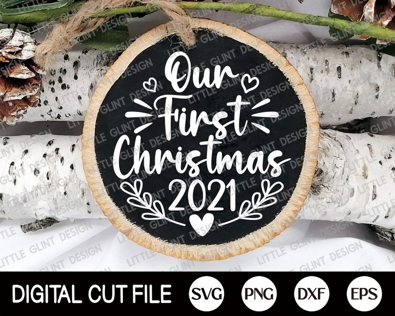Our First Christmas Ornament SVG Bundle First Christmas Etsy