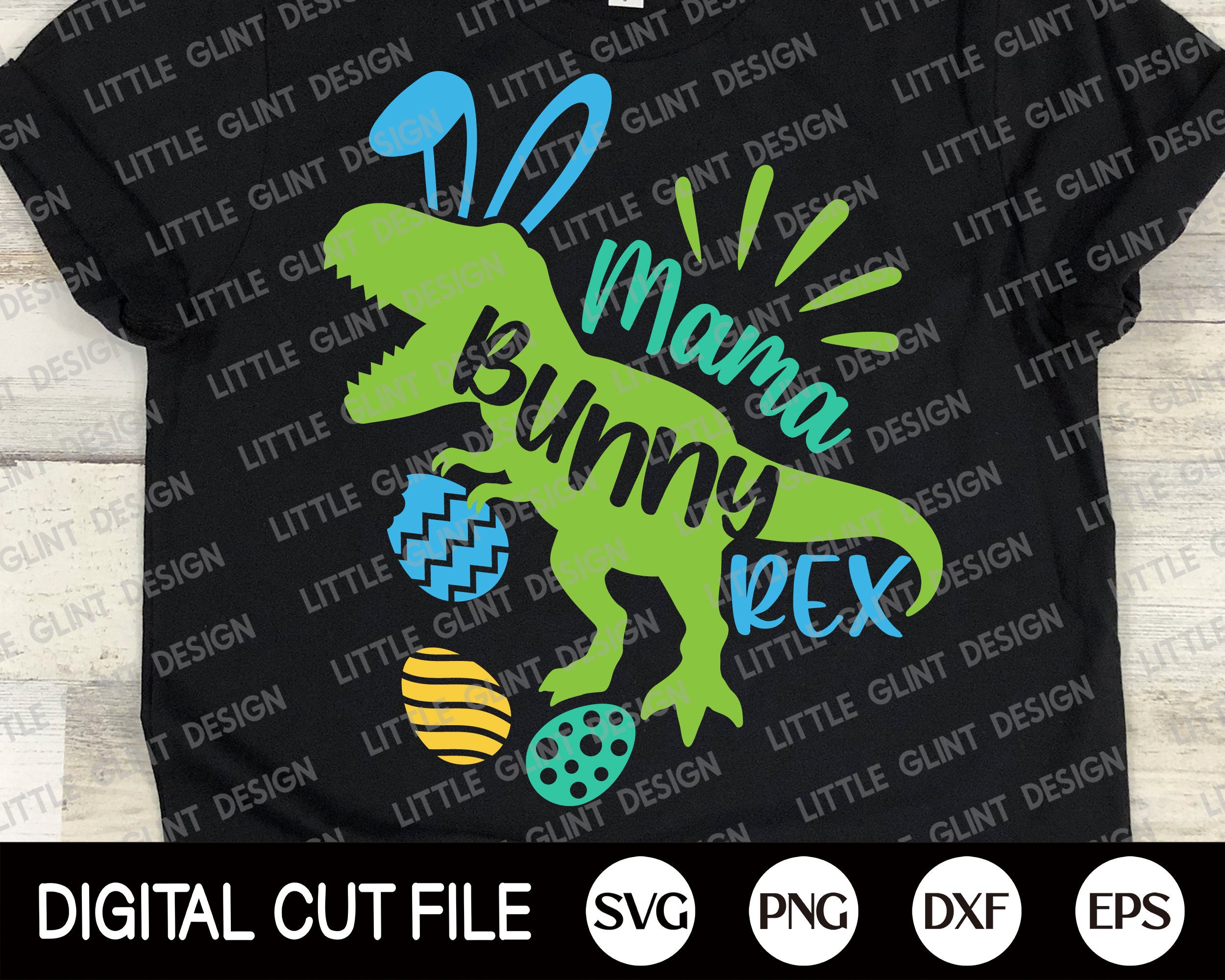 Download Mama Bunny Rex Svg Easter Svg Easter Dinosaur Svg Bunny | Etsy