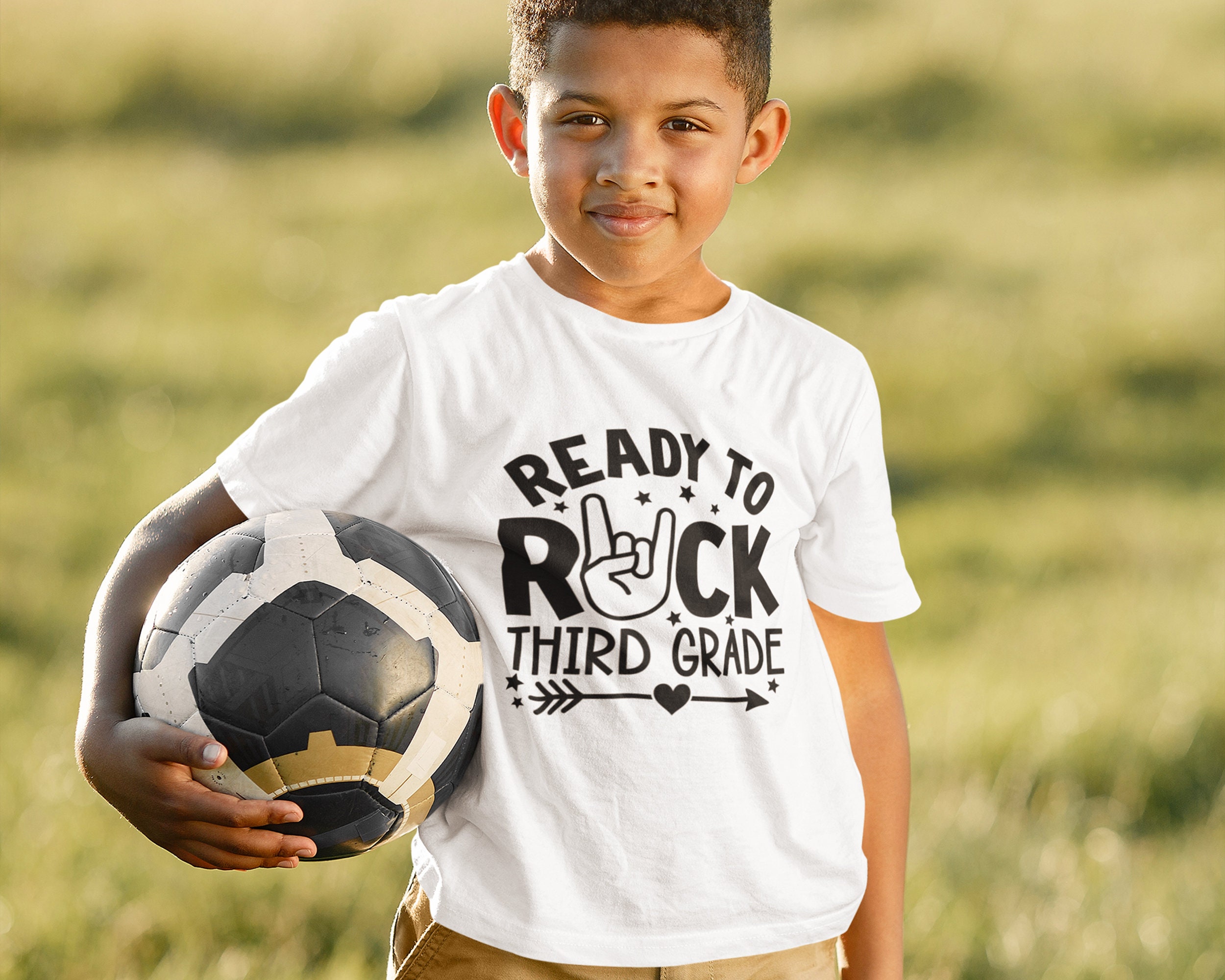 Ready to Rock Third Grade SVG, Back to School SVG, School Quote, Boy ...