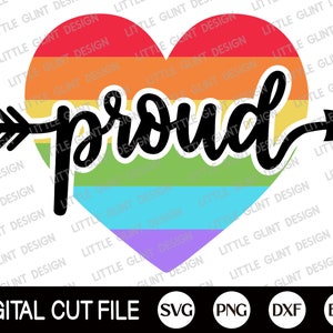 Gay Pride svg, stolze svg, Pride Png, Regenbogen svg, LGBTQ svg, lesbisch svg, lgbt tagesclipart, lesbisch geschnittene Datei, Dxf, svg-Dateien für Cricut