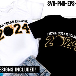Total Solar Eclipse 2024 SVG PNG, April 8 2024 Varsity Svg, Solar Eclipse 2024 Png, Glitter Eclipse Shirt, Svg Files For Cricut