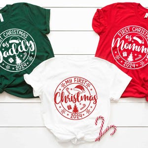 Meine erste Weihnachten SVG, Familie Weihnachten SVG, Weihnachten 2024 svg, erste Weihnachten Mama und papa, Weihnachtsgeschenk Shirt, svg Dateien für Cricut