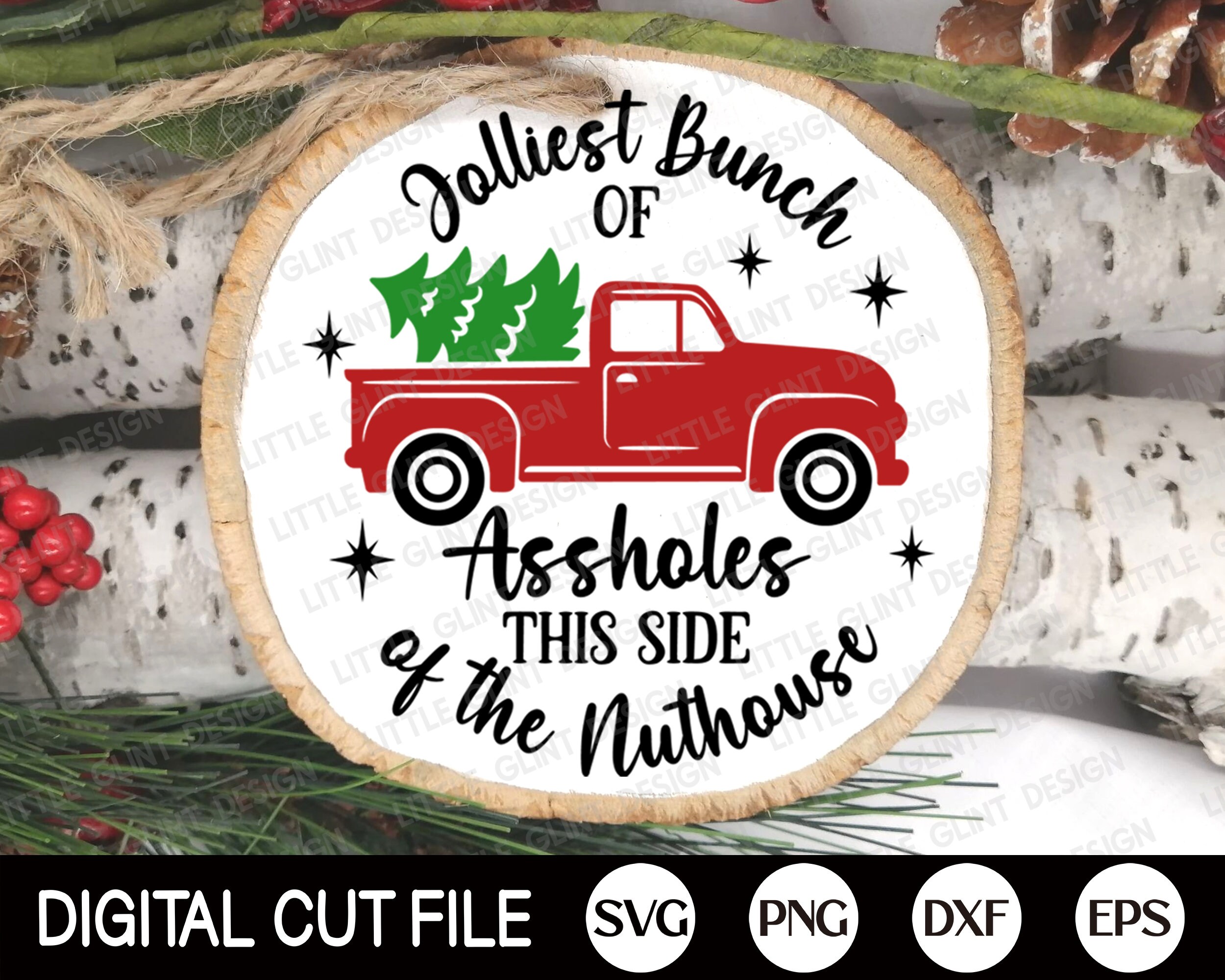 Jolliest Bunch of Assholes This Side of the Nuthouse SVG, Christmas ...