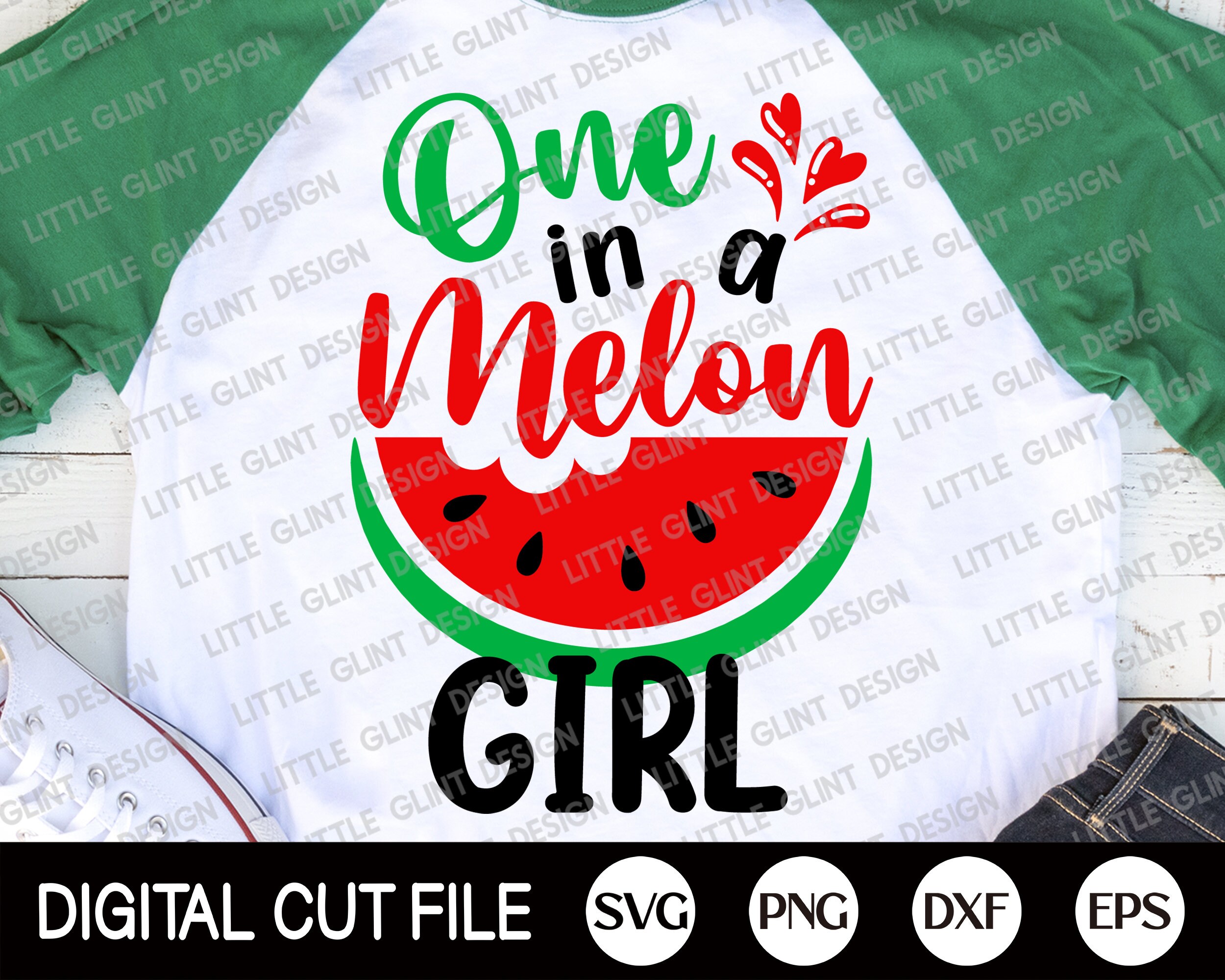 One in a Melon Family Svg Bundle, Summer Svg, Watermelon Svg, Beach Cut ...