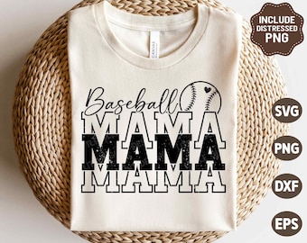 Baseball Mama SVG, Baseball Mom SVG, Baseball mom Png, Retro Baseball Mom Shirt, Sublimation Png, Svg Files For Cricut